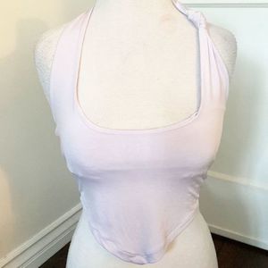 Urban Outfitters Lavender Halter Top w Shoulder Knot Detail‎